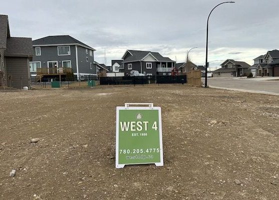 55+ Home coming soon Empty lot where a new 55+ home will be built